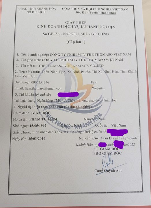 Mở công ty lữ hành đang rất thuận lợi

Một lần đến thăm thành phố du lịch ở VN, …